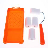 6Pcs High-Density Foam Paint Roller Paint Tray Liner Decor Tools 2 Inches Small Paint Roller Kit Home Painting Supplies Hardware