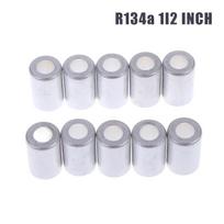 10 vnt. aliuminio movės vamzdžio jungties mova 16 mm 20 mm 24 mm 26 mm skylės skersmuo. Automobilio oro kondicionieriaus žarnos presavimo movos R12 R134A as the picture