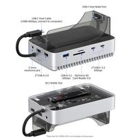 Thunderbolt 4/5 Mac mini M4 Vertical Stand & External Hard Drive Enclosure, 40Gbps