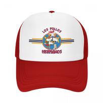 Los Pollos HerUnisexos Breaking Bad Trucker Hats Unisex Women Sport Dad Hat Sun Caps Breathable Polyester Mesh Baseball Cap Summer One Size white