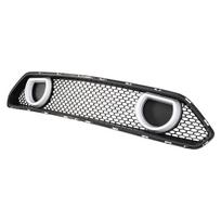 For Ford Mustang S550 2018-2025 High Quality ABS Mach1 Style Racing Grills Front Bumper Grille With W/DRL and Turn Signal Lights matinė juoda spalva