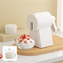 Labor Saving Shaved Ice Machine with Ice Box Manual Ice Maker Creative Smoothie Machine  Restaurant With 1 Ice Box