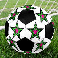 1PC Colorful Star Soccer Ball Size 5 Football Machine Sewn Indoor/Outdoor Universal Football W58 Size 5