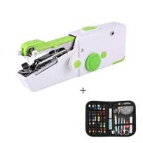 Nešiojama rankinė siuvimo mašina Mini buitinis rankdarbių rinkinys greitam taisymui PASIDARYK PATS drabužių įrankis 【B】Machine+Kits