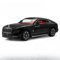 Naujas 1/24 lydinio liejimo automobilio modelis Rolls-Royce Gust žaislas simuliacija prabangus automobilis atitraukiamas pažangūs ornamentai amortizacija kolekcija madinga dovana juoda