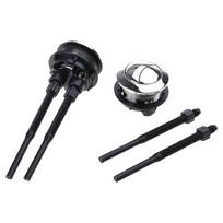 Dvigubo stūmimo tualeto nuleidimo mygtukas Apvalus galvutė 38mm Vandens bakelio remonto priedas Apvalus tualeto nuleidimo mygtukas ABS Vonios kambariui black