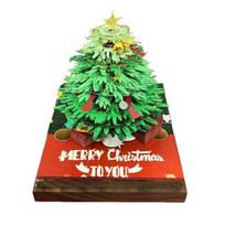 3D Christmas Tree Calendar Memo Pad 2026 Desk Time Piece Calendar Tear Away Paper Carving Art DIY Sticky Note Desktop Decoration for Christmas A