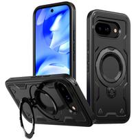 For Google Pixel 10 Pro XL Case Armor Shockproof 360° Rotating Magnetic Metal Stand Holder TPU Frame Hard Plastic Phone Cover Pixel 10 or 10 Pro juoda
