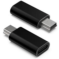 Metal USB-C Female to Mini USB Male Adapter Cable for Charging and Data Transfer of Older Phones and Dashcams juoda