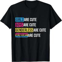 Humans Are Cute Pansexual Pride Gift Pansexual T-Shirt,100% cotton S juoda