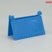 1/3 Pcs Sewing Guide Template For Consistent Stitches 3/4/5Mm Spacing Precision Sewing Tool For Fabric Embroidery Leather Craft 5mm mėlyna