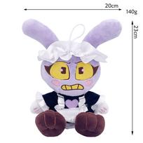 Oficiali Jax pliušinė lėlė, tarnaitės apranga, minkštas pliušinis pakabukas, 23 cm žaislas anime kolekcionieriams, kambario dekoracija, festivalio dovana, gerbėjų kolekcija