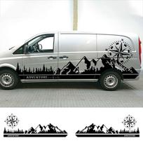 Automobilio lipdukai Mercedes Benz Vito V Klasės Viano W447 W639 W638 Kemperio Namelio ant ratų Grafika Viniliniai lipdukai Tiuningo priedai Compact L1