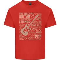 Guitar Word Art Guitarist Electric Acoustic Unisexs Light Cotton TShirt S