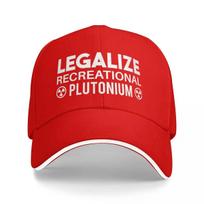 Legalize Recreational Plutonium Back To The Future White Baseball Caps Peaked Unisex Hats One Size