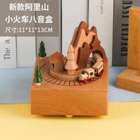 2024 New Design Music Box Wooden Creative Music Box Carousel Home Decoration Crafts Birthday Gift Music Toy for Kids
