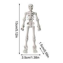 Movable Skeleton Decor Movable Skeleton Doll For Halloween Human Bone Model Toys Figure Decoration For Collecting Display Indoor