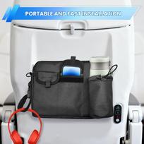 Airplane Pocket Organizer Seatback Hanging for Passport Water Bottle