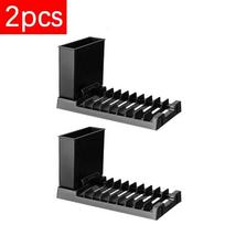 Plastic Foldable Dish Drying Rack 2 IN 1 Large Capacity Utensils Drainer Racks Space-Saving Tableware Storage Rack Organization