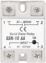 Kietojo kūno relė Ssr-10 Aa, 10a, 90-250v Ac įėjimas, 24-480v Ac išėjimas