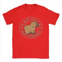 Men's T-Shirts Not Fast Not Furious Capybara Cool Pure Cotton Tee Shirt Short Sleeve Tobe Fonseca T Shirts Round Collar Tops S