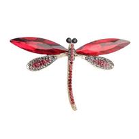 Sophisticated Dragonflies Brooch with Crystals Rhinestones Insect Lapel Pin for Women and Girls Fashion Accessory sidabras