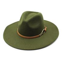 Skrybėlė Minkšta Fedora Skrybėlė moteriška, plati 9,5 cm vintažinė chaki veltinio džiazo skrybėlė žieminė iškilminga suknelė sombreros de mujer 56-58CM black