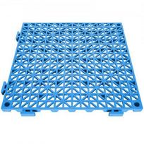 Drenažo grindų plytelės, modulinės tarpusavyje sujungiamos pagalvėlės, 55 vnt., 30x30 cm, mėlynos, PVC