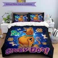 3 vnt. Animacinis Scooby Doo Veikėjų Patalynės Komplektas Apima Patogią Patalynę su Stilingu Dizainu Miegamajam, H005 135x200cm