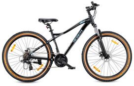 Kalnų dviratis MTB 27,5 colių 21 pavaros Pirmosios Komunijos proga aliuminis lengvas amortizatorius Shimano diskiniai stabdžiai rėmas M 17 colių Verdant Shred juodas