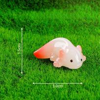 3 vnt. Mielas naktinis šviestuvas Axolotl Miniatiūrinis Kūrybiškas Dekoravimo Aksesuaras Biuro Stalui Mažas Ornamentas Micro Landscape Entuziastams