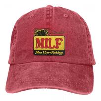 MILF Unisex I Love Fishing Baseball Cap Unisex Hats Women Visor Protection Snapback Art Caps One Size