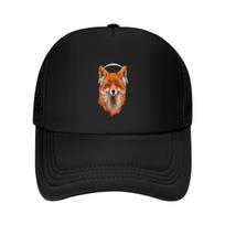 Besišypsanti muzikinė lapė Beisbolo kepuraitė vasarinė kepurė Streetwear Mada Paplūdimio vakarietiška kepurė Moteriška paplūdimio išparduotuvė Unisex black