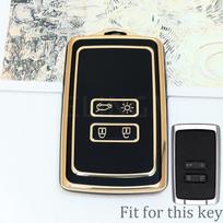 New Car Key Case Cover For Renault Captur Koleos Kadjar Zoe Arkana Espace Clio Megane Grand Scenic Sandero Dacia Anti-Dust Card