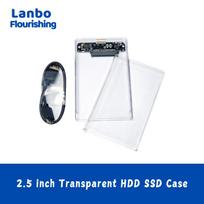 2.5 Inch Transparent HDD SSD Case SATA III to USB 3.0 Hard Drive Disk Enclosure Support 6TB Mobile External HDD for Laptop PC 2.5 inch transparent HDD SSD case