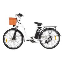 DYU C6 Miesto Daugiafunkcinis Elektrinis Dviratis Suaugusiems 36V12.5AH Baterija 350W Variklis Elektrinis Dviratis 26 Colių Visureigio Padangos Miesto Kelionėms e-Dviratis juoda