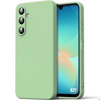Case for Samsung Galaxy A27 5G, Soft Liquid Silicone Protection Slim Lightweight Scratch-Resistant - Green žalia