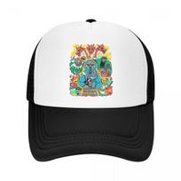 Mf Doom Friends Trucker Hat for Unisex Women Personalized Adjustable Adult Doom Slayer Game Baseball Cap Outdoor Snapback Caps Trucker Hat