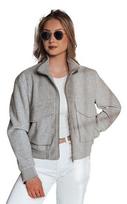 Pilka moteriška oversize bomber striukė Milina, S