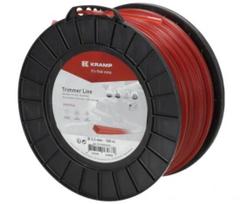 Žoliapjovės valas Ø 3,3 mm 109 m kvadratinis raudonas Kramp
