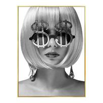 Modern Black White Fashion Sexy Gir Poster Luxury Car Canvas Painting Wall Art Picture Posters and Prints Living Room Home Decor 21x30cm No Framed