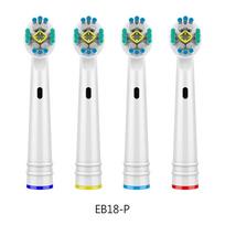 4 vnt. keičiamos šepetėlio galvutės, skirtos Oral-B dantų šepetėlio galvutėms Advance Power/Pro Health elektrinių dantų šepetėlių galvutėms