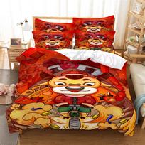 Tigers Bedding Set Duvet Cover Set 3d Bedding Digital Printing Bed Linen Queen Size Bedding Set Fashion Design  bed cover set EU single(135x200cm)