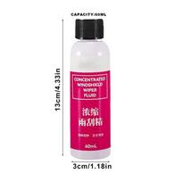Window Washer Fluid Gum Remover for Car Windshield Washer Fluid Concentrate 60ml All-Season No Streak Car Cleaner for Window