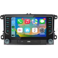 android automobilių radijas gps navigacija Junsun skirta vw golf 5 6 skoda passat tiguan touran polo jetta wifi bluetooth fm rds vairo valdymas 2+64gb