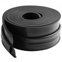 Garažo vartų slenksčio ir apatinio sandariklio rinkinys, 26x26x10 cm, juoda, PVC