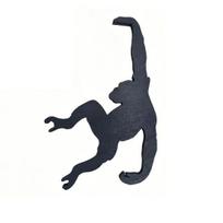 Orangutan Shaped Hook Monkey Holding Banana Durable Organizer Helps Keep Bananas Better Organized for Bags Coats Keys juoda