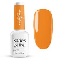 Kabos Gelike 054 Marigold Orange, 8 ml – intensyvus hibridinis nagų lakas, energinga medetkų oranžinė