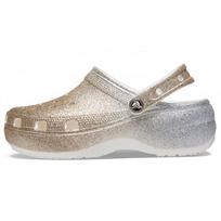 Crocs Classic Platform PU Žvaigždėtas Dangus Mediniai Batai Moterims Auksiniai Sidabriniai 207933-19B 37-38 gray