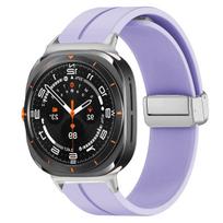 Magnetic Silicone Strap for Samsung Galaxy Watch Ultra 47mm Band No Gaps Sport Quick Fit Bracelet for Galaxy ULTRA 47 Watchband for Watch Ultra 47mm